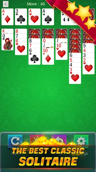 Solitaire Classic (Солитер Классик) МОД/Взлом [Все открыто, Дополнительные деньги и Меню MOD] Screenshot 1