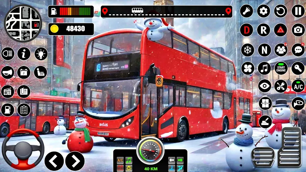 Bus Simulator 3D Bus Games (Городское автобусное симуляторение) МОД/Взлом [Бесконечные деньги, Монеты и Мега MOD] Screenshot 1