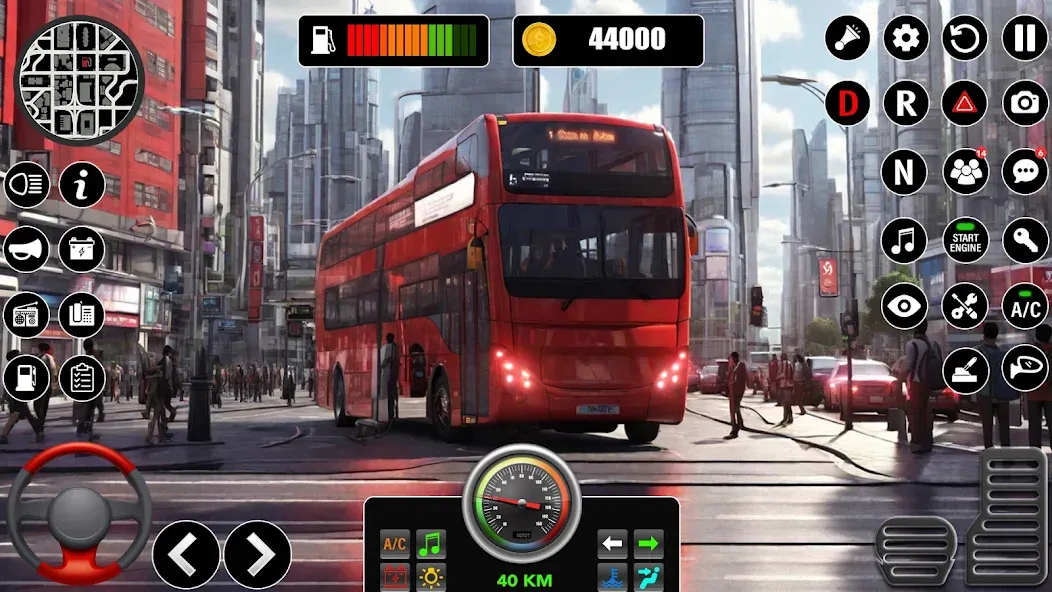 Bus Simulator 3D Bus Games (Городское автобусное симуляторение) МОД/Взлом [Бесконечные деньги, Монеты и Мега MOD] Screenshot 4