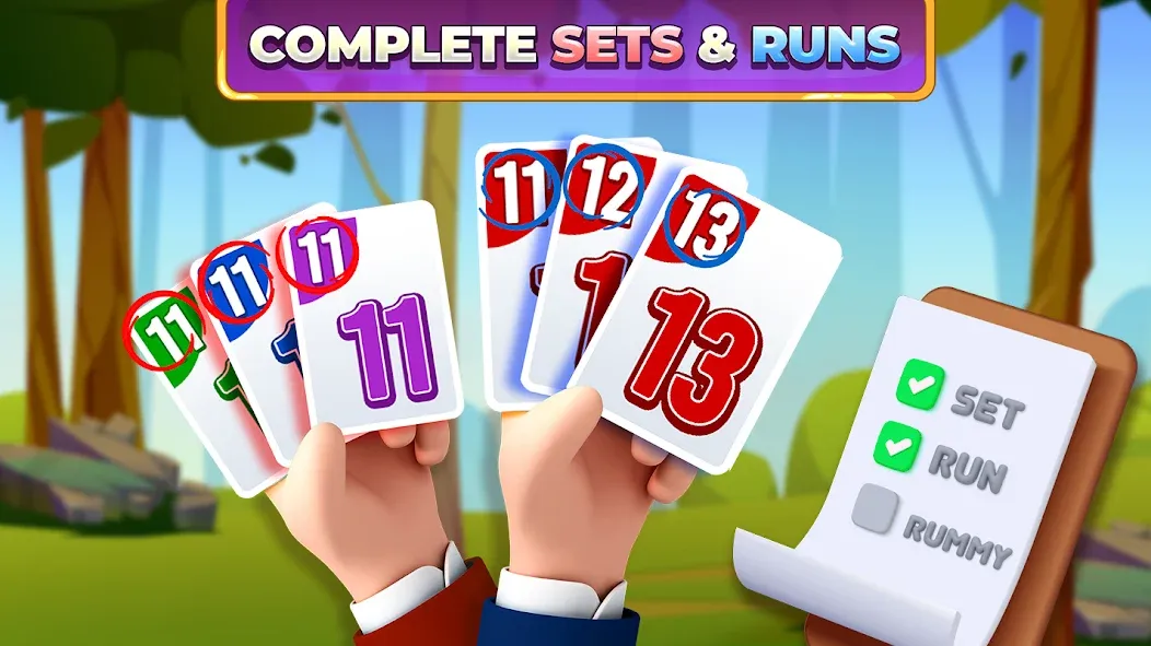 Rummy Rush - Classic Card Game (Рамми Раш) МОД/Взлом [Деньги, Монеты и Меню MOD] Screenshot 2