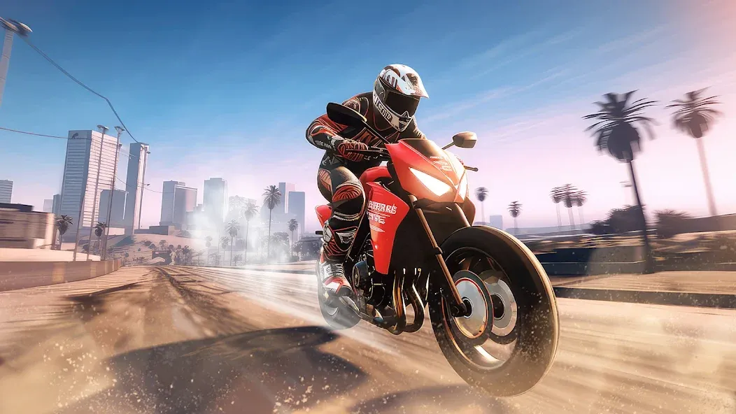 Traffic Bike Driving Simulator (Трафик Байк Драйвинг Симулятор) МОД/Взлом [Много денег, Монет и Все открыто] Screenshot 3