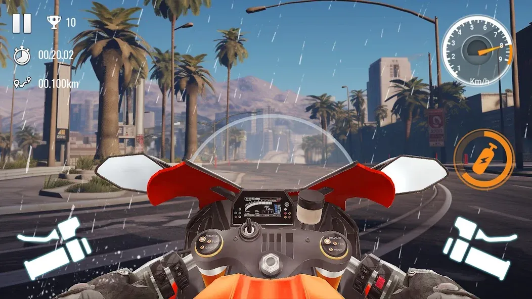 Traffic Bike Driving Simulator (Трафик Байк Драйвинг Симулятор) МОД/Взлом [Много денег, Монет и Все открыто] Screenshot 5