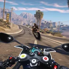 Скачать Взломанная Traffic Bike Driving Simulator на Андроид (Много денег и всё открыто)