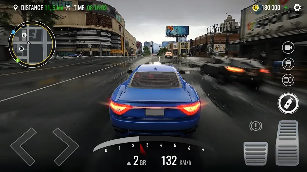 Traffic Driving Car Simulator (Трафик вождения автомобиля симулятор) МОД/Взлом [Бесконечные деньги, Монеты и Мега MOD] Screenshot 2