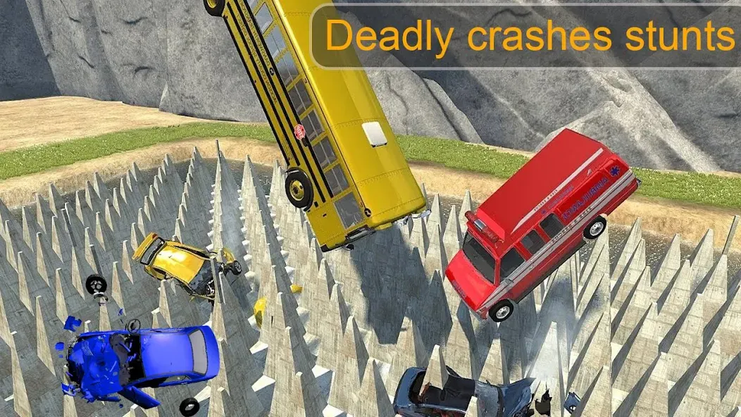 Beam Drive Crash Death Stair C (Бим Драйв Краш Дэт Стэр С) МОД/Взлом [Бесконечные деньги, Монеты и Мега MOD] Screenshot 2