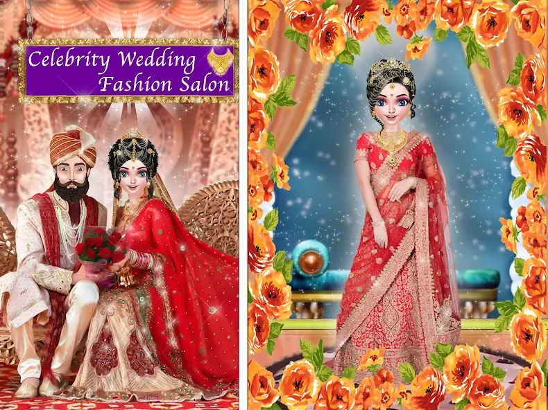 Celebrity Wedding Fashion fun (Селебрити свадебная мода весело) МОД/Взлом [Все открыто, Дополнительные деньги и Меню MOD] Screenshot 1