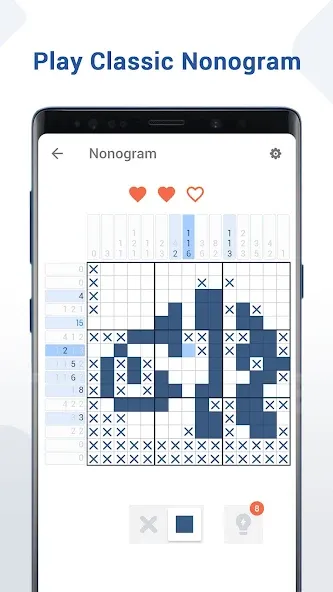 Nonogram - Fun Logic Puzzle (Нонограмма) МОД/Взлом [Много монет, Открытые уровни и Мега MOD] Screenshot 1