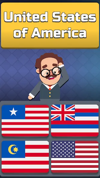 Geography: Flags Quiz Game МОД/Взлом [Много монет, Открытые уровни и Мега MOD] Screenshot 1