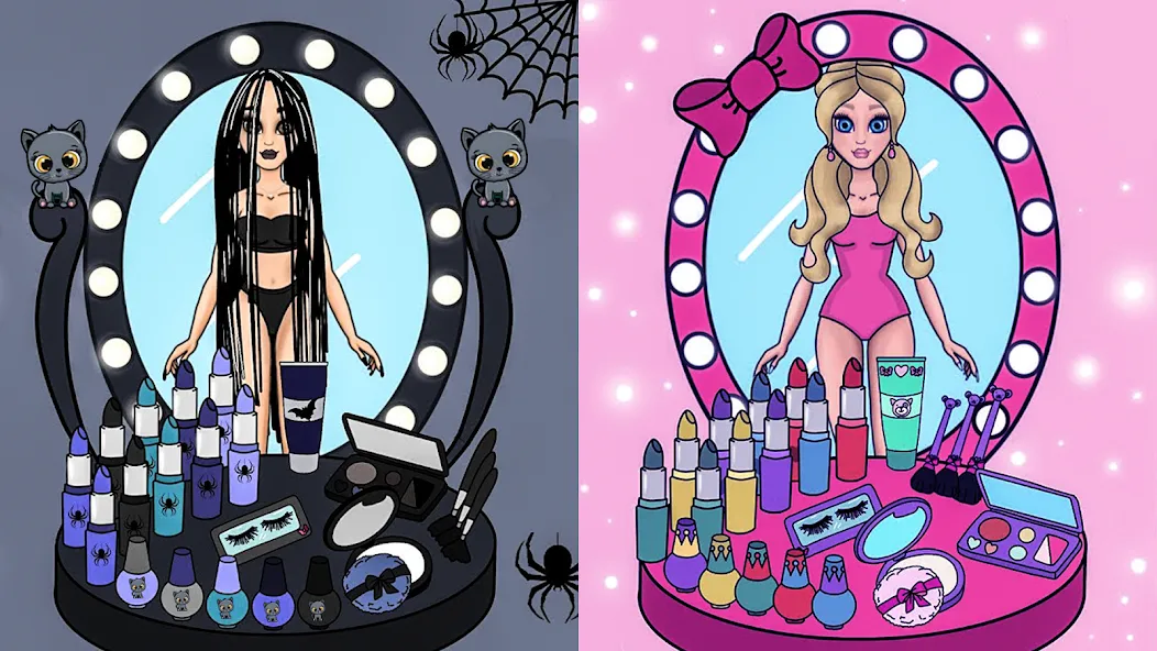 Doll Dress Up Makeup Girl Game (Чиби кукла одевает девушку игры) МОД/Взлом [Много монет, Открытые уровни и Мега MOD] Screenshot 3