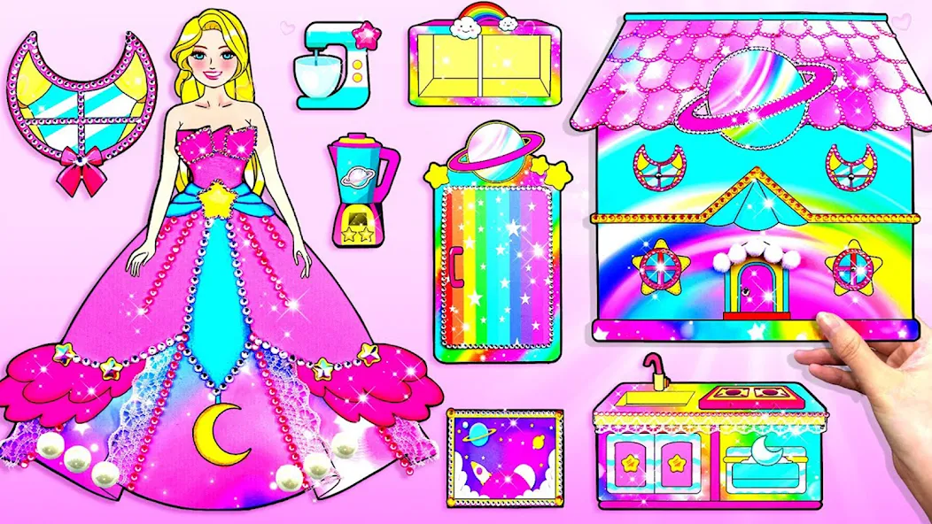 Doll Dress Up Makeup Girl Game (Чиби кукла одевает девушку игры) МОД/Взлом [Много монет, Открытые уровни и Мега MOD] Screenshot 5