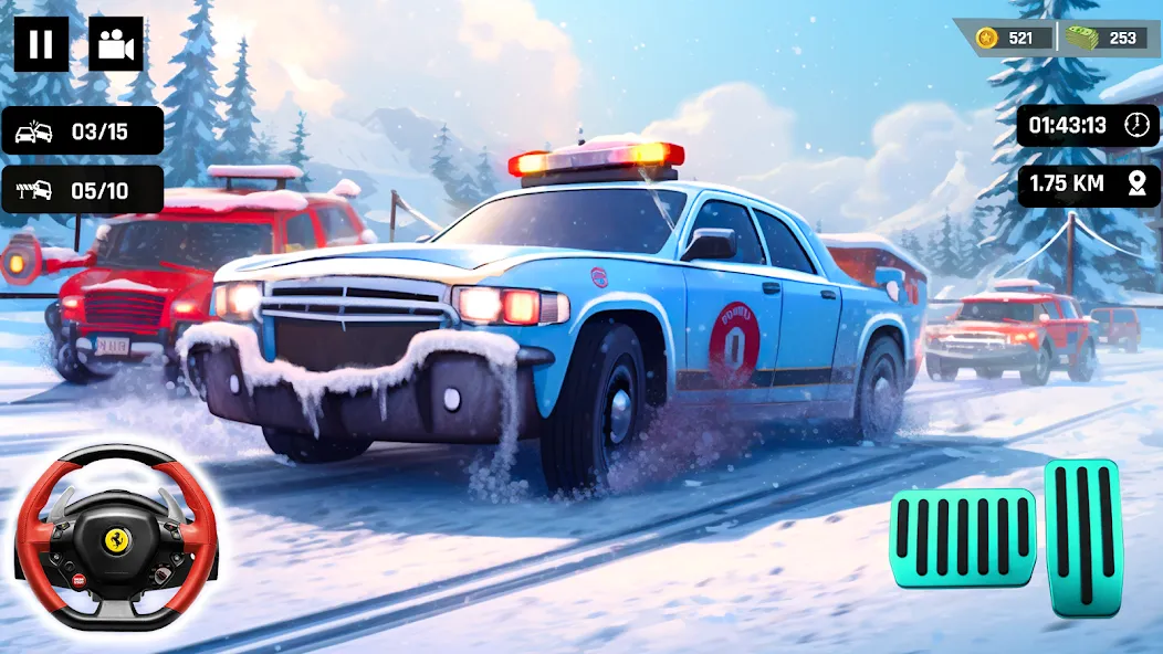 Police Car Kids Driving Game (Кидс Полис Геймс) МОД/Взлом [Бесконечные деньги, Монеты и Мега MOD] Screenshot 3