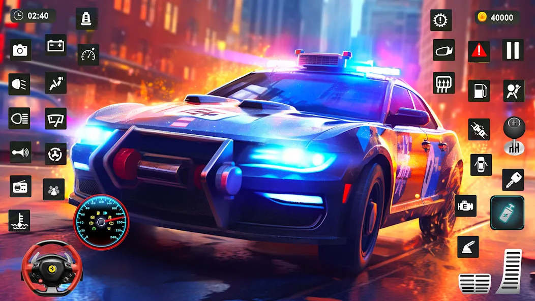 Police Car Kids Driving Game (Кидс Полис Геймс) МОД/Взлом [Бесконечные деньги, Монеты и Мега MOD] Screenshot 4