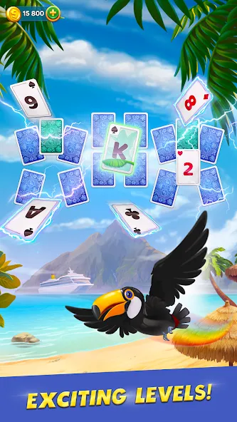 Solitaire Cruise: Card Games (Солитер Круиз) МОД/Взлом [Меню, Бесконечные монеты и Открытые уровни] Screenshot 4