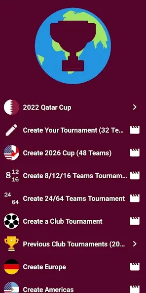 World Soccer Simulator 2022 (Чемпионат мира по калькулятору) МОД/Взлом [Меню, Бесконечные монеты и Открытые уровни] Screenshot 1