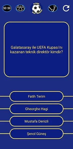 Türkiye Süper Ligi Bilgi Oyunu МОД/Взлом [Все открыто, Дополнительные деньги и Меню MOD] Screenshot 2