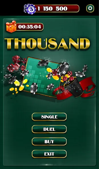 Thousand Dice МОД/Взлом [Все открыто, Дополнительные деньги и Меню MOD] Screenshot 1