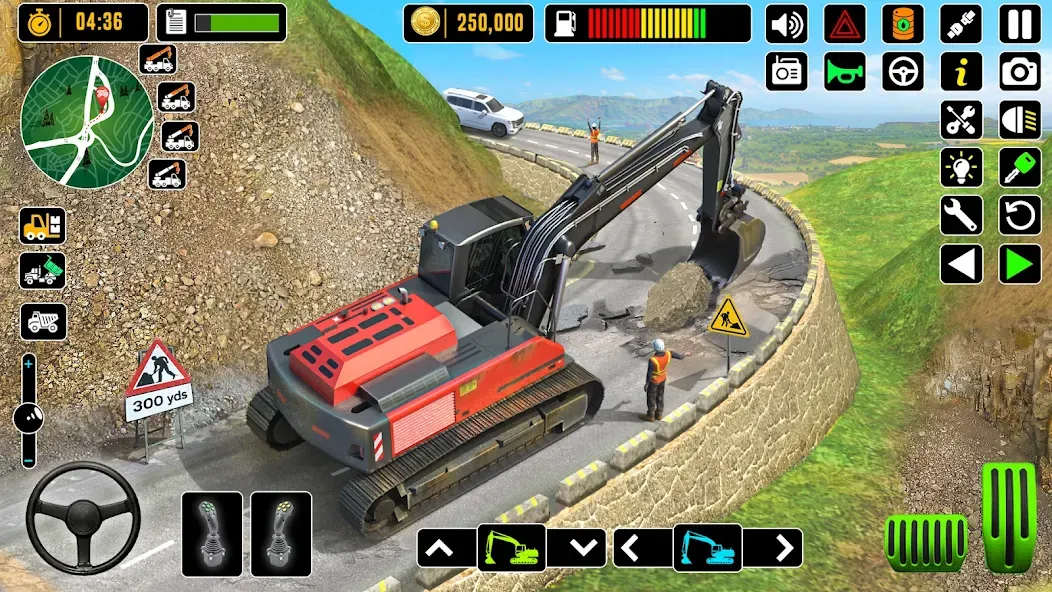 City Road Construction Games (Сити Роад Конструкшн Геймс) МОД/Взлом [Много монет, Открытые уровни и Мега MOD] Screenshot 1