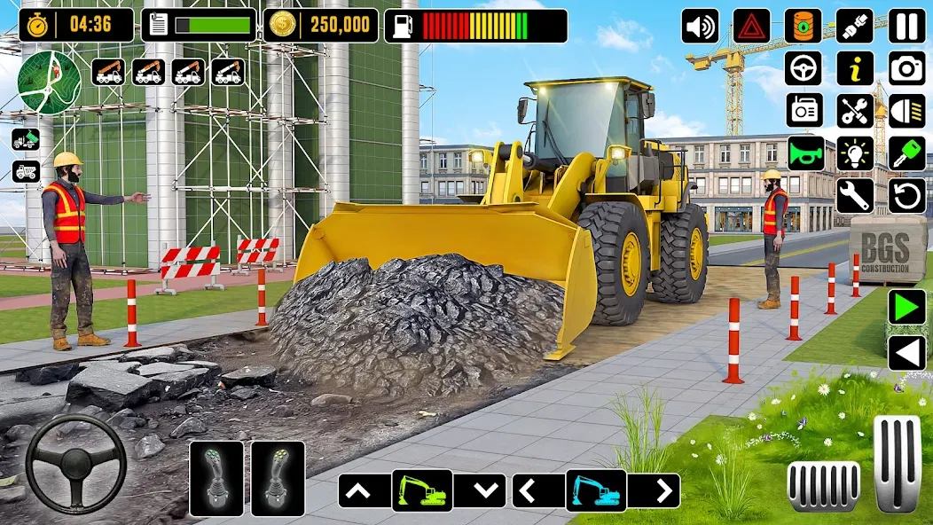 City Road Construction Games (Сити Роад Конструкшн Геймс) МОД/Взлом [Много монет, Открытые уровни и Мега MOD] Screenshot 2