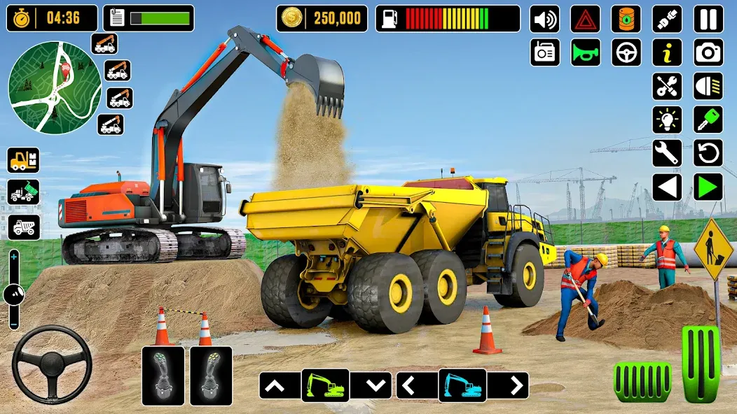 City Road Construction Games (Сити Роад Конструкшн Геймс) МОД/Взлом [Много монет, Открытые уровни и Мега MOD] Screenshot 3