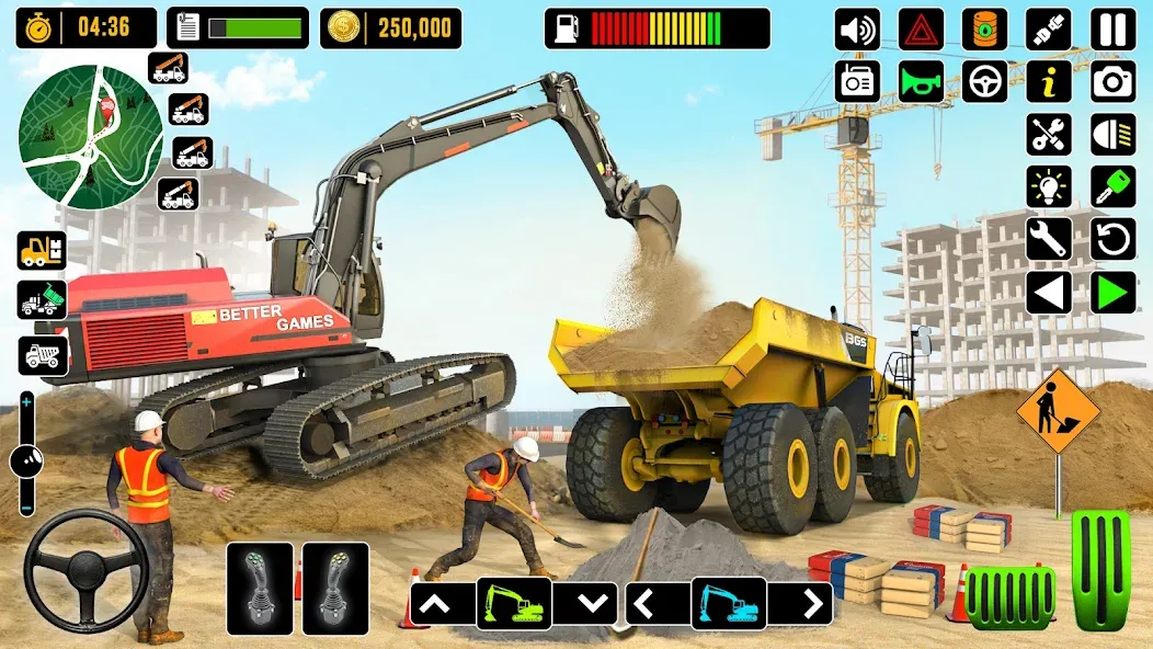 City Road Construction Games (Сити Роад Конструкшн Геймс) МОД/Взлом [Много монет, Открытые уровни и Мега MOD] Screenshot 5