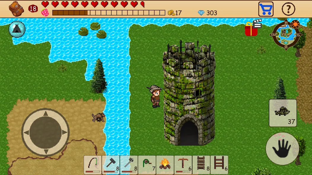 Survival RPG: Open World Pixel (Сурвайвл РПГ) МОД/Взлом [Деньги, Монеты и Меню MOD] Screenshot 3
