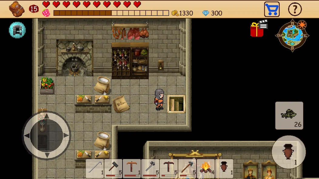 Survival RPG: Open World Pixel (Сурвайвл РПГ) МОД/Взлом [Деньги, Монеты и Меню MOD] Screenshot 4