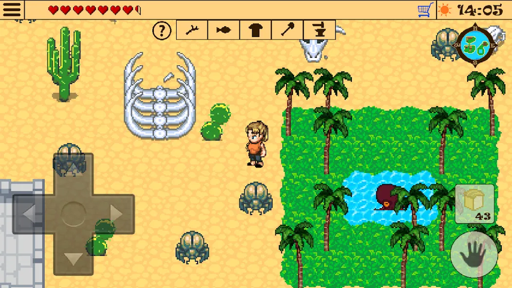 Survival RPG 2:Temple Ruins 2D (Сурвивал РПГ 2) МОД/Взлом [Деньги, Монеты и Меню MOD] Screenshot 1