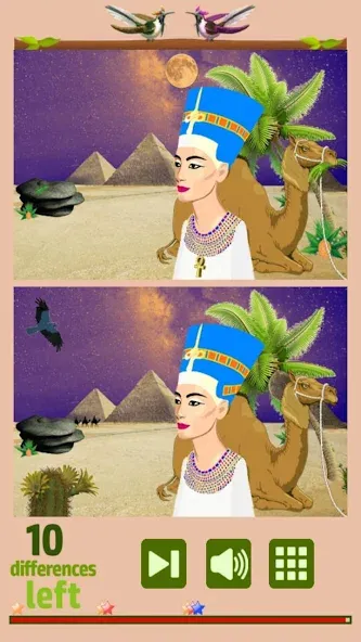 Find 10 Differences МОД/Взлом [Меню, Бесконечные монеты и Открытые уровни] Screenshot 4