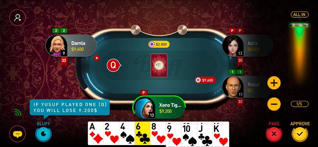 Bluff Game (Блафф Гейм) МОД/Взлом [Меню, Бесконечные монеты и Открытые уровни] Screenshot 4