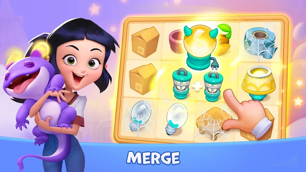 Lucy’s Ville: Fabulous Merge МОД/Взлом [Много монет, Открытые уровни и Мега MOD] Screenshot 2