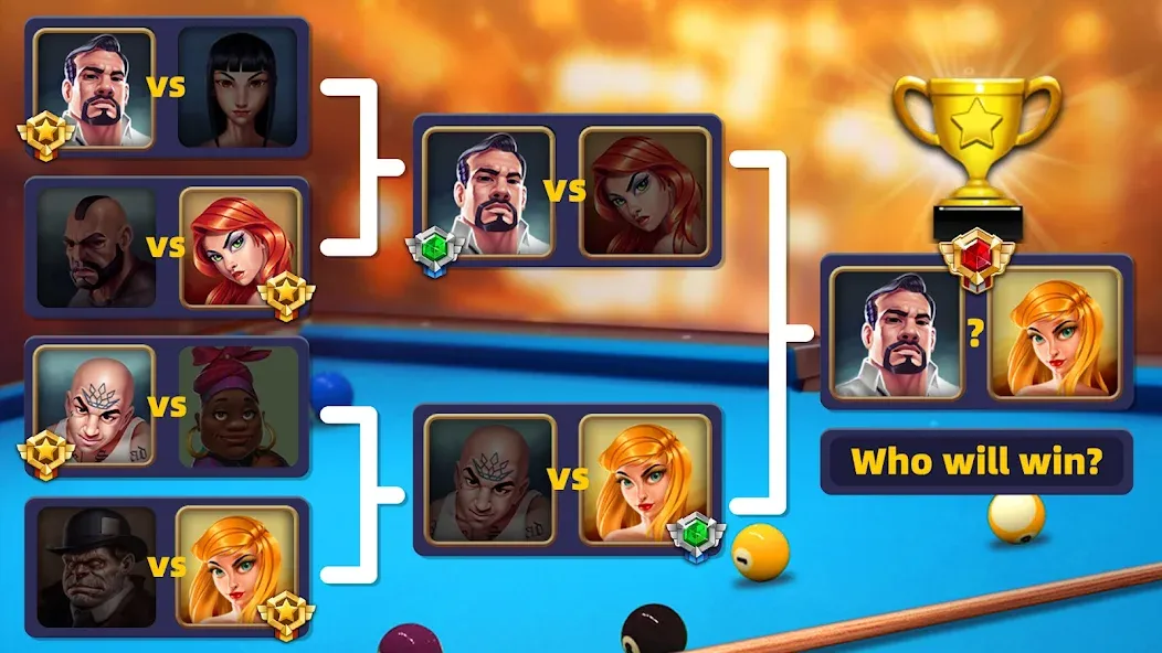 8 Pool Clash (Пул Клаш) МОД/Взлом [Много монет, Открытые уровни и Мега MOD] Screenshot 4
