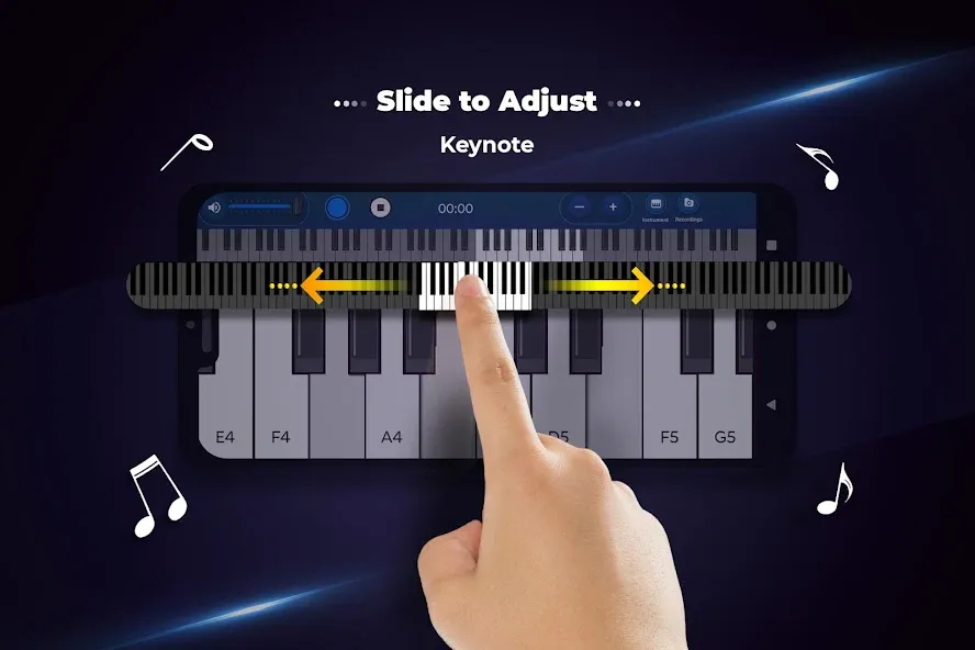 Real Piano Keyboard МОД/Взлом [Все открыто, Дополнительные деньги и Меню MOD] Screenshot 3