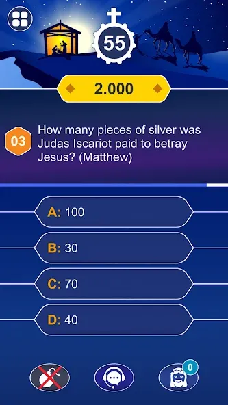 Daily Bible Trivia: Quiz Games МОД/Взлом [Бесконечные деньги, Монеты и Мега MOD] Screenshot 4