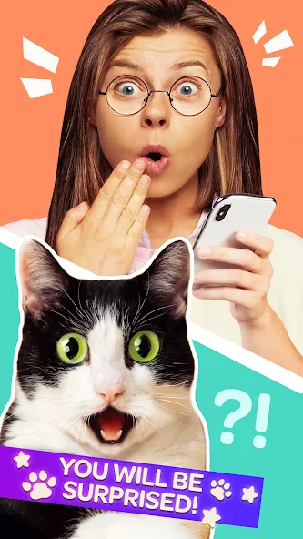 Cat Translator Pet Talk Meow МОД/Взлом [Все открыто, Дополнительные деньги и Меню MOD] Screenshot 2