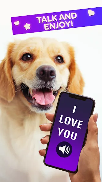 Dog Translator Pet Speak Talk МОД/Взлом [Меню, Бесконечные монеты и Открытые уровни] Screenshot 3