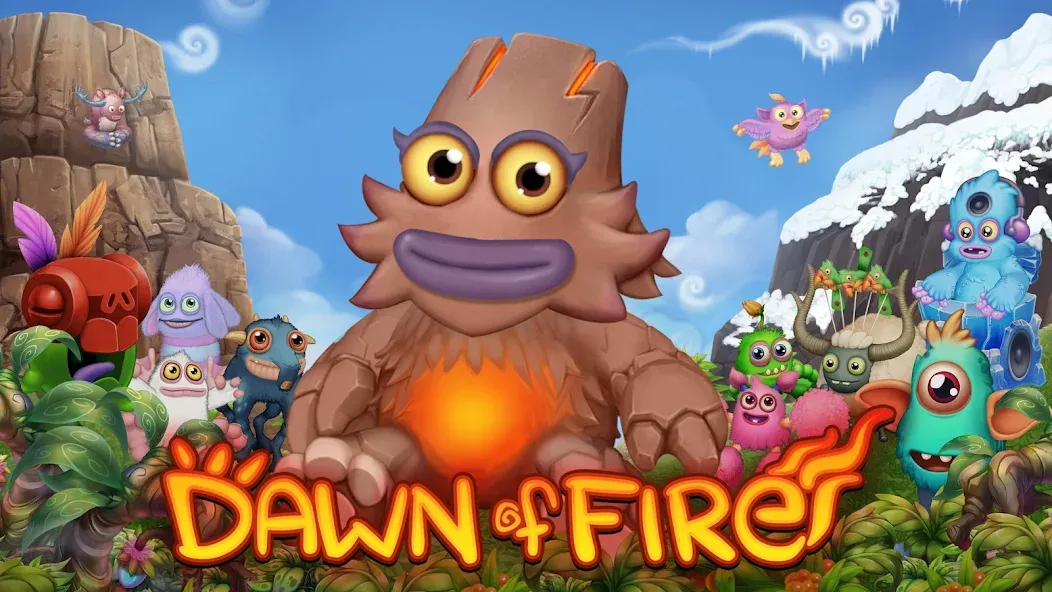 Singing Monsters: Dawn of Fire (Сингинг Монстерс) МОД/Взлом [Меню, Бесконечные монеты и Открытые уровни] Screenshot 5
