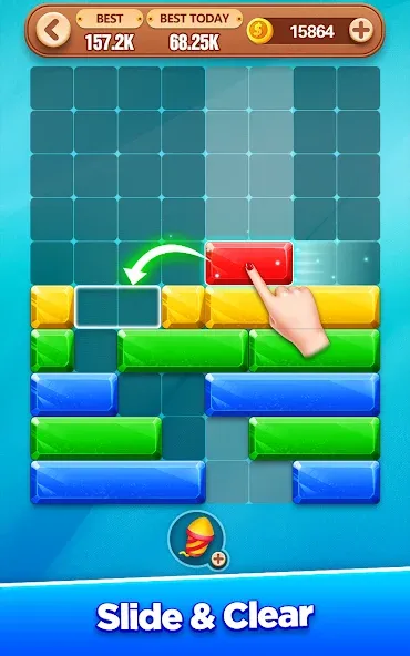 Block Crush - Puzzle Game МОД/Взлом [Все открыто, Дополнительные деньги и Меню MOD] Screenshot 4