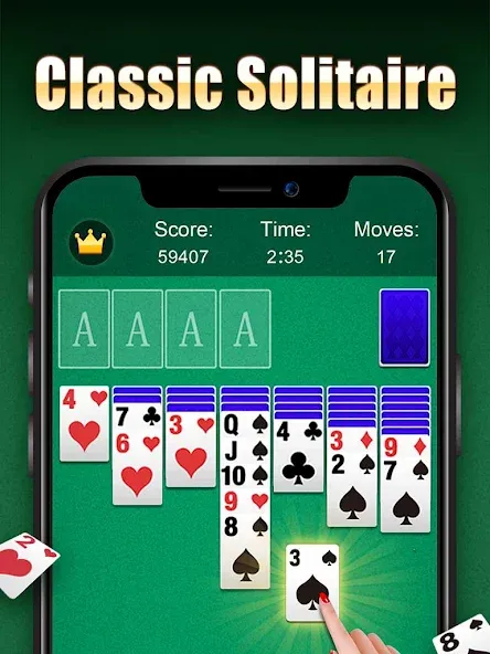 Solitaire МОД/Взлом [Деньги, Монеты и Меню MOD] Screenshot 5