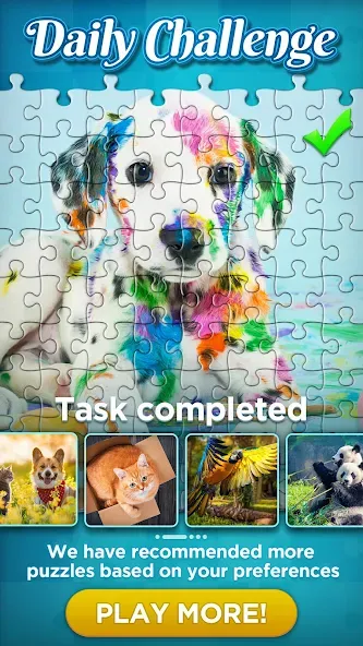 Jigsaw Puzzles МОД/Взлом [Меню, Бесконечные монеты и Открытые уровни] Screenshot 4