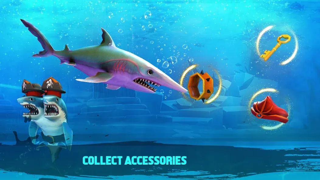 Double Head Shark Attack PVP МОД/Взлом [Много монет, Открытые уровни и Мега MOD] Screenshot 3