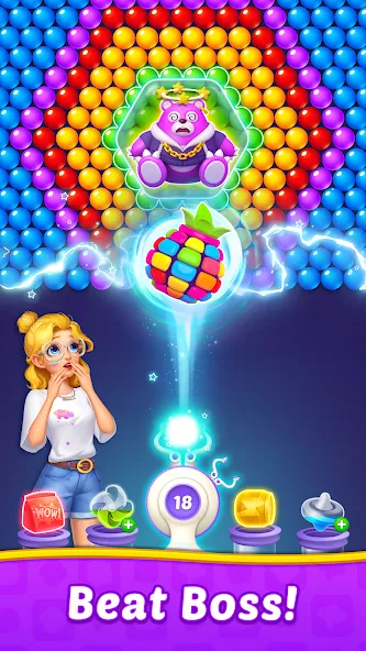 Bubble Shooter Home МОД/Взлом [Много монет, Открытые уровни и Мега MOD] Screenshot 3
