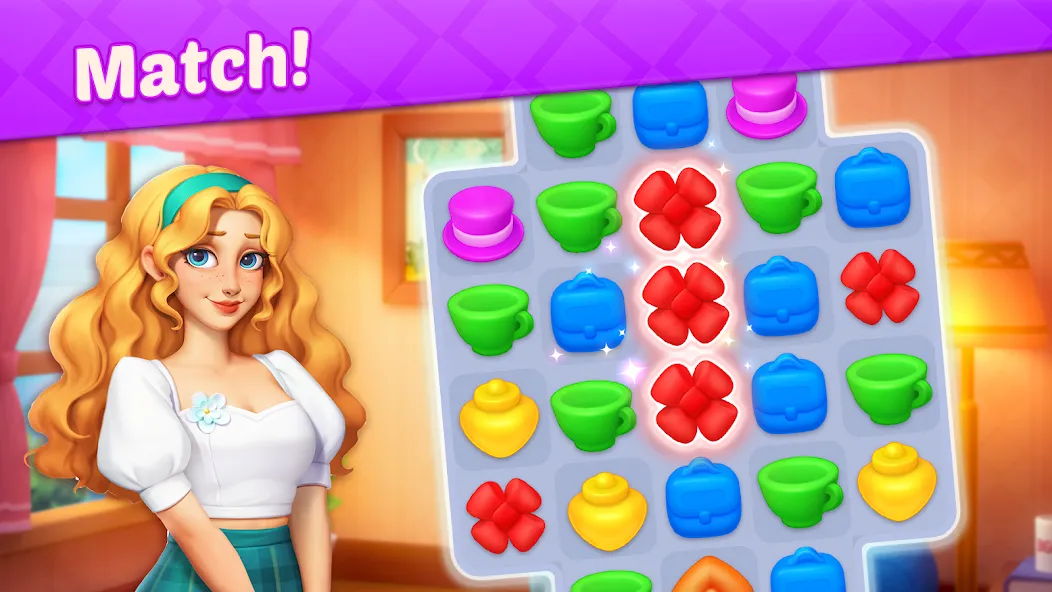 Design Diary - Match 3 & Home МОД/Взлом [Много монет, Открытые уровни и Мега MOD] Screenshot 2