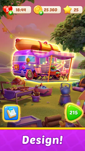 Fruit Diary 2: Manor Design МОД/Взлом [Много монет, Открытые уровни и Мега MOD] Screenshot 3