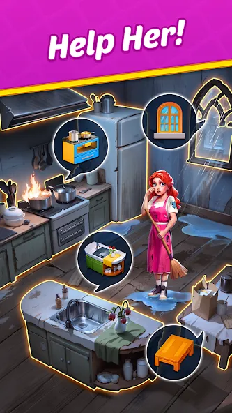 Jewel Manor - Home Design МОД/Взлом [Много монет, Открытые уровни и Мега MOD] Screenshot 4