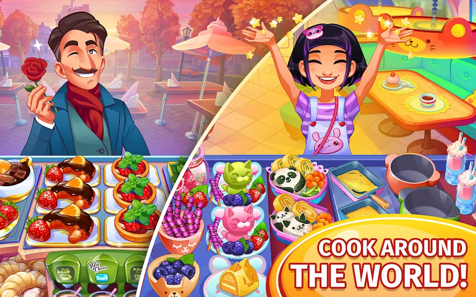 Cooking Craze: Restaurant Game МОД/Взлом [Много монет, Открытые уровни и Мега MOD] Screenshot 2