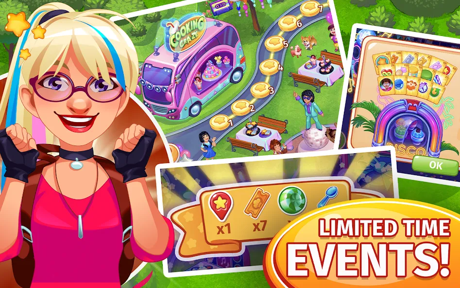 Cooking Craze: Restaurant Game МОД/Взлом [Много монет, Открытые уровни и Мега MOD] Screenshot 4