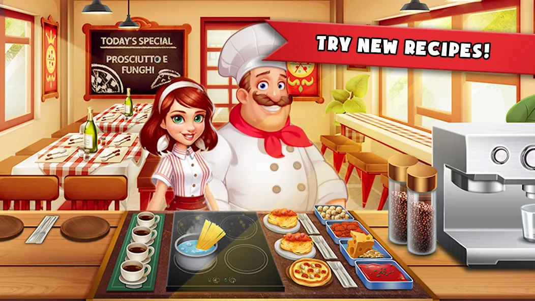 Cooking Madness: A Chef's Game МОД/Взлом [Деньги, Монеты и Меню MOD] Screenshot 1