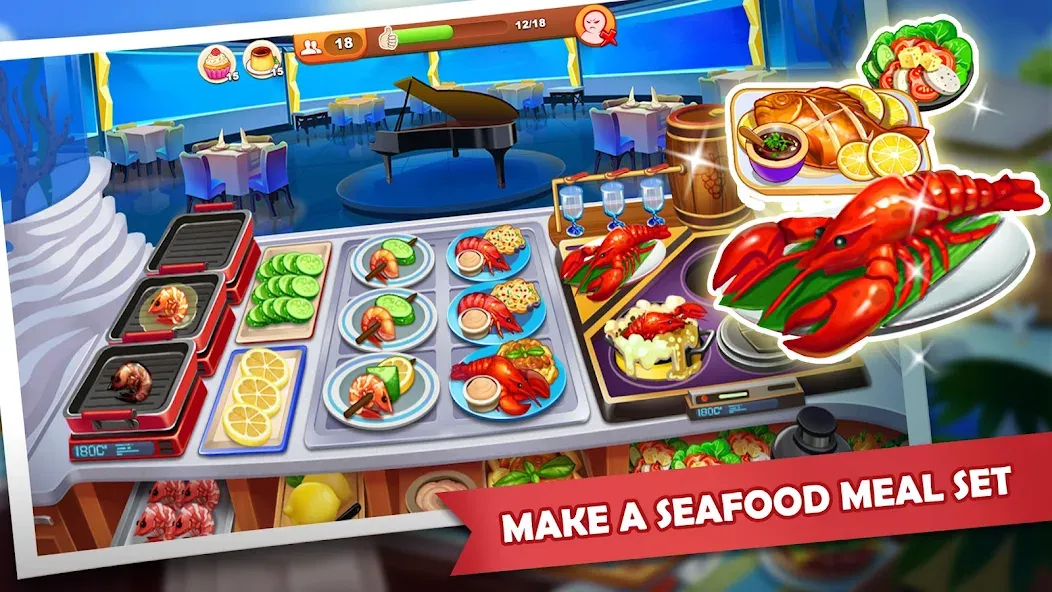 Cooking Madness: A Chef's Game МОД/Взлом [Деньги, Монеты и Меню MOD] Screenshot 3