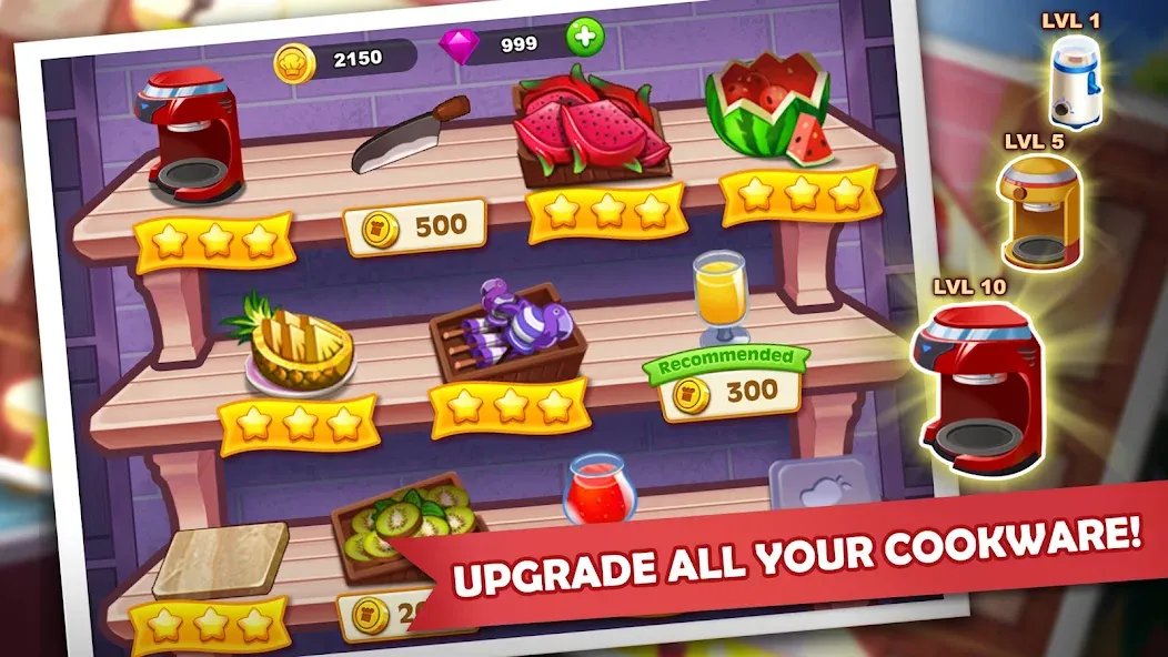 Cooking Madness: A Chef's Game МОД/Взлом [Деньги, Монеты и Меню MOD] Screenshot 4