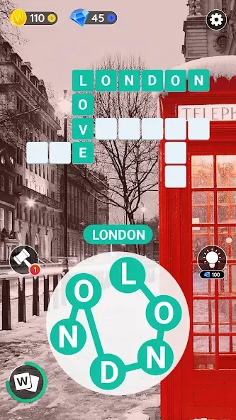 Word City: Connect Word Game (Ворд Сити) МОД/Взлом [Бесконечные деньги, Монеты и Мега MOD] Screenshot 1